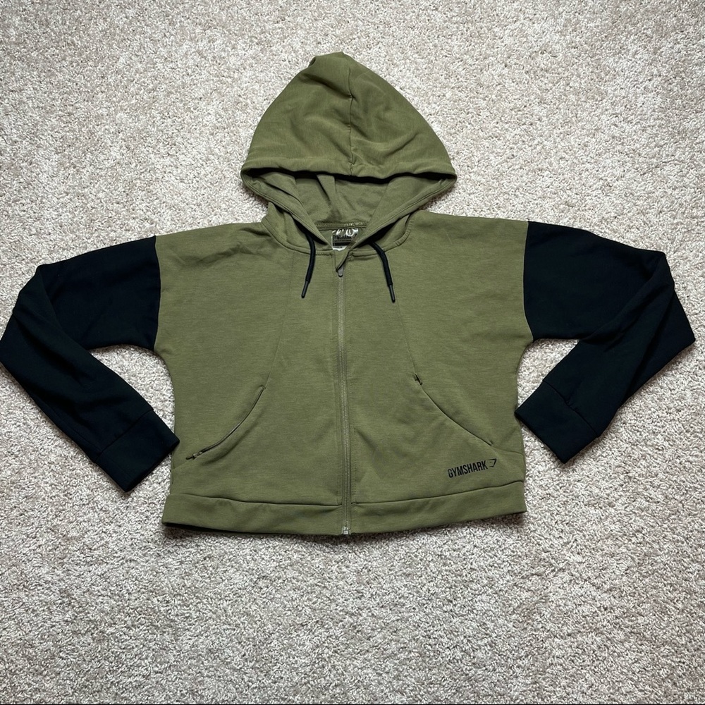 Gymshark Zip Up Cropped Hoodie